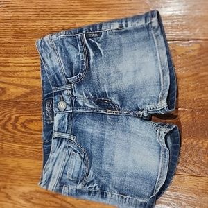 Girl's Silver Jean Shorts - Size 10